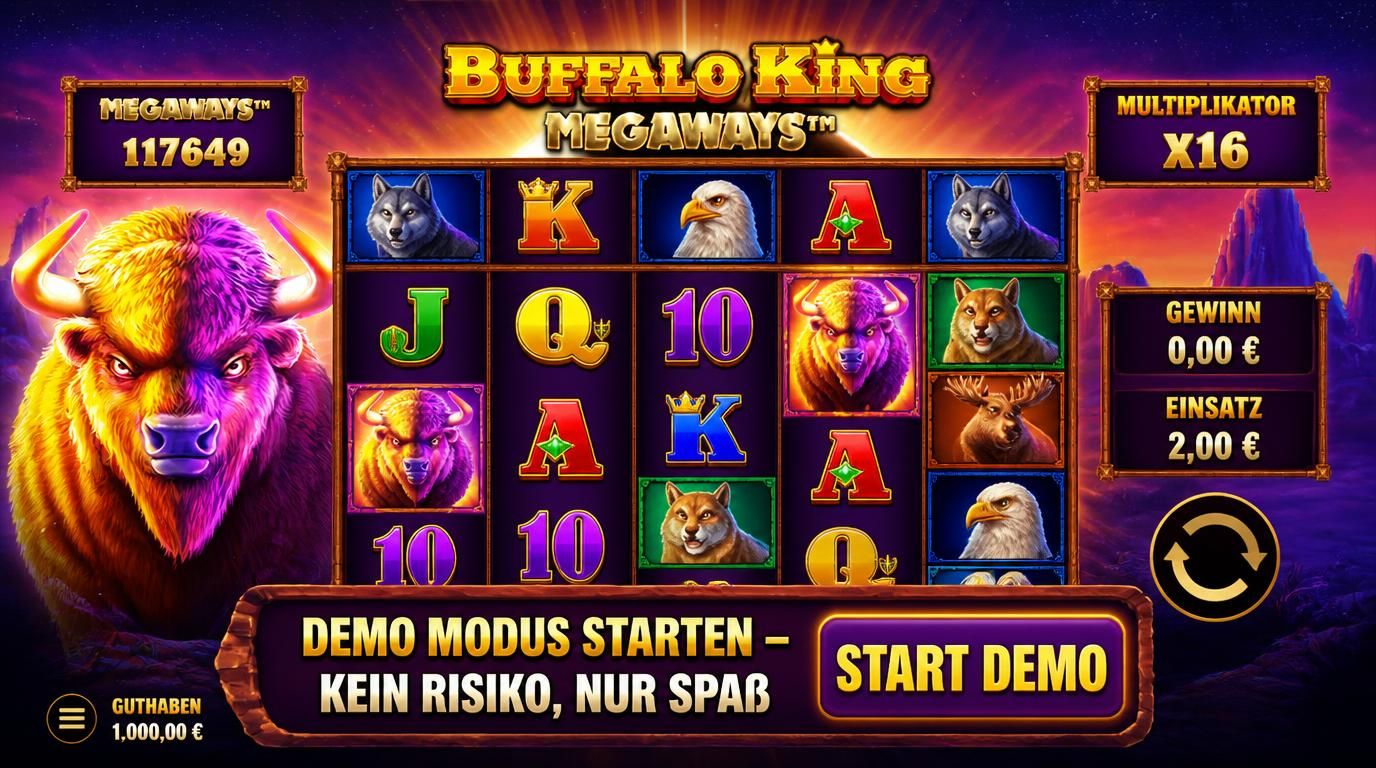 Demo Spiel mit virtuellem Guthaben, Demo-Spieler Interface
